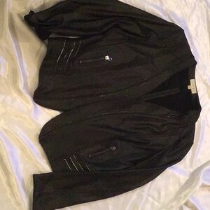 LAURA  Black Jacket faux leather, perfect condition, worn once